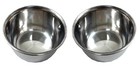 Lot Of 2 Bird Parrot Cage Seed Water Feeder 4-inch Lot-2 Stainless Steel