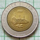 San Marino 1986 500 Lire  Man With Computer Bi-metallic Unc Km  195
