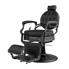 Vintage Heavy Duty Hydraulic Barber Chair Recline Beauty Salon Chair Tufted Back