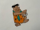 Original Fred Flintstones Vintage Cartoon Production Cel Cell Scarce   Huge    