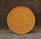 1962 Portuguese Angola  colony  20 Centavos  1-year Type  Km-78  an17 