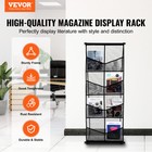 Vevor Brochure Display Stand 4-tier 8 Pocket Mesh Literature Display Holder Rack