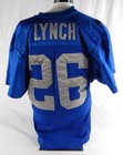 1994 Detroit Lions Eric Lynch  26 Game Used Signed Blue Jersey 75th Patch 203