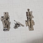 3 Vintage Abs American Breeders Service Enamel Tie Clip Bar Dairy Cattle Farm