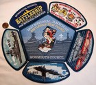 Bsa Monmouth Oa Na Tsi Hi 71 2023 Jamboree 6-patch Set Battleship New Jersey