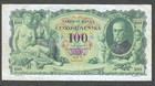 1931 Czechoslovakia 100 Korun   P-23   Issued Note Not Perforated   Very Nice