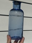 Sapphire Blue Glass Pharmaceutical Apothecary Medicine Bottle With Cork Stopper