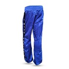 Satin Boxing Pants Kickboxing Muay Thai Training Trousers Blue Black