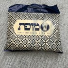 Tallit Prayer Shawl  100  Cotton  White With Blue Stripes  Size 60  55    X 73    