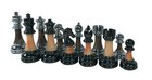 Staunton Acrylic Metal Heavy Weigted Chess Pieces - 3 1 2 Inch King