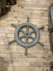 Vintage Ship s Wheel Captain s Wheel  Wood And Iron -new Jersey Shore Tugboat
