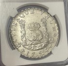 Mexico - 1754 Mo Mm Large Silver 8 Reales  pillar Dollar - Ngc Ms 61  - Nice 