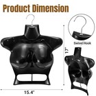 12 Pack Hanging Mannequin Torso  Female Half Body Dress Form With Hook  