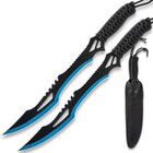 Guardian Twin Machete Set With Sheath   11    Stainless Steel Blades