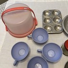 Vintage Toy Kitchen Lot 31 Pcs  Children s Dishes  Pots  Pans  Baking 