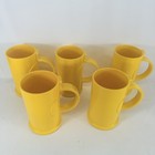 Vintage Dansk Melamine Plates Cups Yellow Plastic Stacking 9 25    Lot Set Of 11