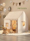 Semi Enclosed Dog Cat Bed House Warm Pet Sofa Kennel Removable Pad