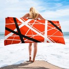 Eddie Van Halen 5150 Stripes Beach Towel - New  Evh Official