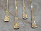 Set Of 4 Iced Tea Spoons Royal Albert Old Country Roses Gold 18 10 Stainless