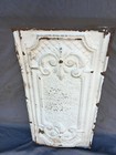 Antique Decorative Tin Metal Ceiling 13  X 24  Shabby Vtg White Chic 241-25b