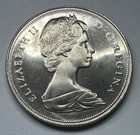 1968 Canadian Proof Like Nickel  1 Dollar Coin Uncirculated From Rcm Set