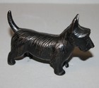Antique Cast Iron Standing Scottie Dog Coin Still Bank