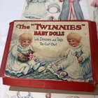 Twinnies Baby Dolls With Dresses Toys To Cut Out Paper Dolls 1930s Vintage