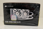 Corsair H100i Rgb Elite Liquid Cpu Cooler - White - 16 Dynamic Rgb Leds - Af120