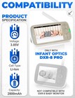 Replacement Battery For Infant Optics Dxr-8 Pro Baby Monitor 2800 Mah  3 85v
