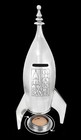 Rocket Ship Space Vehicle Saver Coin Piggy Bank 9 5  Art Deco Spaceship Model