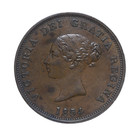 1854 New Brunswick One Penny Currency Victoria Ship Vf Xf Km4 Lot  2025 