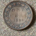1888 Canadian Circulated One Large Cent Victoria Coin  W52