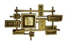 Vtg Mcm Brutalist Gold Wall Sculpture Syroco Mid Century Modern 1968 