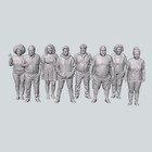 Everyday Folks X8 1 87 Ho Scale Model Railroad Railway Resin Miniatures