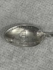 Sterling Silver Souvenir Spoon Hartford Ct Capitol In Bowl Approx 4 1 8  L