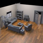 1 35 Scale  Resin 3-d Printed Living Room  Furniture And Accessories 