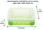 Advantus Crafts Storage Studios Super Stacker 6-pack Crayon Box 1 5 X 3 5 X 4 75