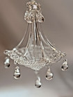 Vintage Crystal   Glass Suncatcher Windchime Chandelier Prism Wind Chime