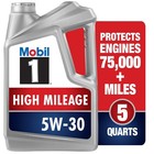 High Mileage Full Synthetic Motor Oil 5w-30  5 Quart