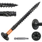 X 3 Wood Structural Lag Screws 54pcs Star Drive Decking Screws  Rust Resistan   