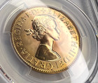 1960 Y Australia Proof Penny Km  56  1030 Mintage  Qeii  Pcgs Pr 66 Rd Red