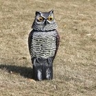 Owl Decoy Statue Protect Garden Yard Scare Birds Away Pigeon Repellent Scarecrow