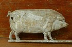 Antique Vintage Curly Tailed Pig Lightning Rod Weathervane Arrow Cast Iron 21   