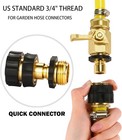 Brass Garden Hose Quick Connect Set Female Male Water Hose Fit Connector 3 4 