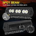 2x 8  120w Cree Led Light Bar Flush Mount Driving Spot Pods Offroad Reverse 4wd