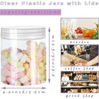 20 Pack 4oz Clear Plastic Jars With Lids  115ml Wide Mouth Refillable Containers