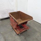 1 3 Yard Self Dumping Hopper Tilt Trash Chip Scrap Casters 29 wx45 lx23 d Oa Dim