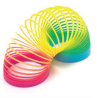 Magic Rainbow Spring Toy Colorful Toy For Kids Plastic Slinky Coil Stretchy Gift