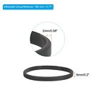 30pcs Silicone Bracelets Rubber Wristbands Blank Stretch Sports Bands Black