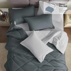 7 Piece Bed In A Bag Comforter Set Breathable Reversible Bedding Set Queen 